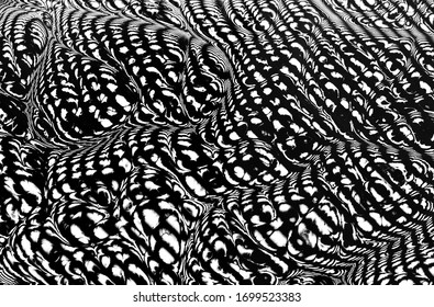 Abstract Metall Fluid Art Pattern Texture Effect Concept. Wavy Lines. Illustration