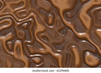 Abstract milk chocolate swirls background