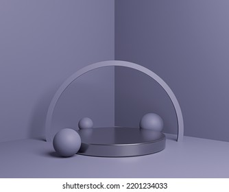 Abstract Minimal Background Podium Display Violet Pedestal Product Introduction