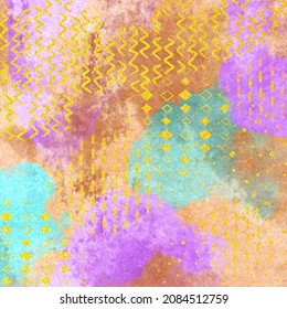 Abstract Mixed Media Art Background