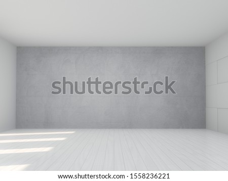 Abstract modern architecture background, empty open space interior. 3D rendering