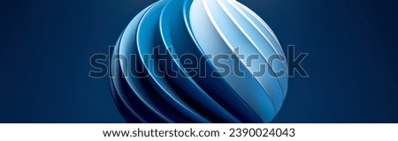Abstract Modern Background with 3D Wavy Shape in White and Blue Colors Imagine de stoc © 