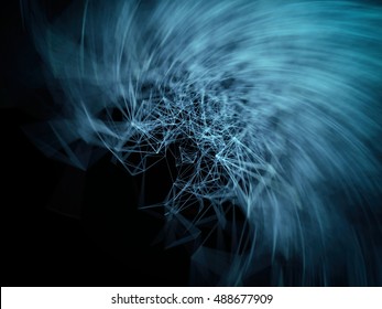 Abstract modern chaos futuristic virtual technology background, digitally generated image. - Shutterstock ID 488677909