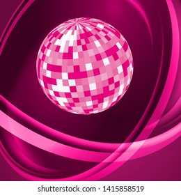 Abstract Modern Illustration Disco Ball Brightly Stock Illustration ...