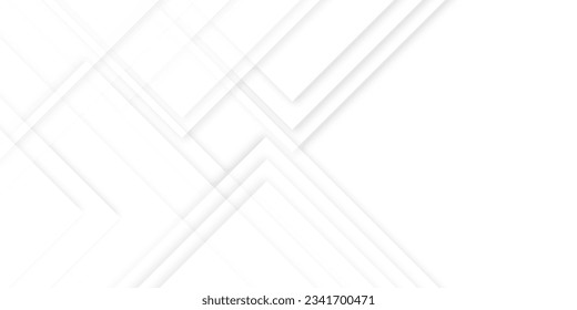 Abstract modern minimalistic white and grey geometric line vector background with layered geometric triangle shapes and white light grey modern seamless business technology concept geometric shapes.	 - Shutterstock ID 2341700471