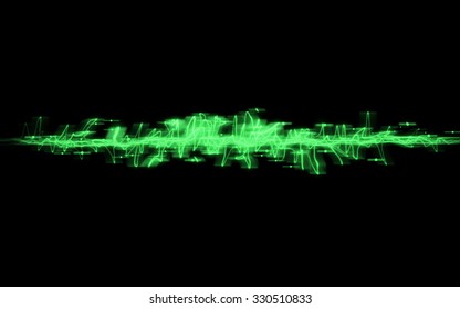 Abstract  Modern Warfare Lines,Green Color