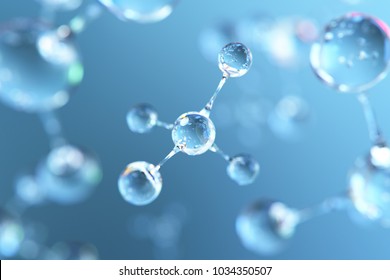 Abstract Molecule Background,3d rendering.