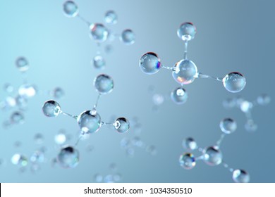 Abstract Molecule Background,3d rendering. - Shutterstock ID 1034350510