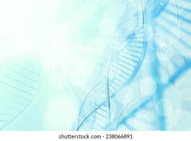 Abstract Molecules Medical Blue Background