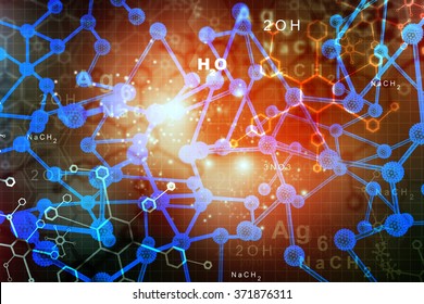 Abstract Molecules.  science and technology  background	