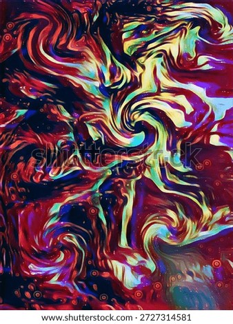 Abstract Monsters Creative Creature Digitally enhanced illustration poster design - 3K Printable digital download 