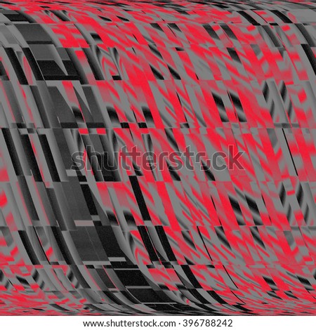 Abstract mosaic of overlapping squares and rectangles