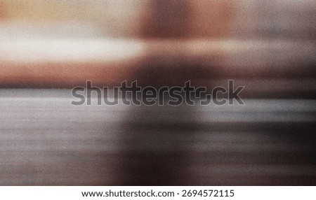 Abstract motion blur effect background. Grainy defocused lights