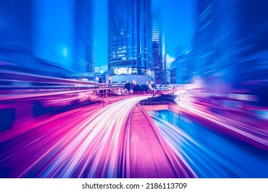 Abstract Motion Speed  Effect In City