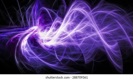 Abstract moving glowing energy