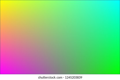 Abstract Multi Gradient Colors Background . Yellow Blue Green And Purple Gradiant Background .