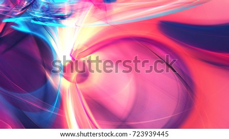 Abstract multicolor background with lighting effect. Bright futuristic pattern for electronic music fest. Fractal artwork for creative graphic design.
