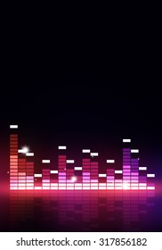 abstract multicolor music equalizer poster for joyful party events