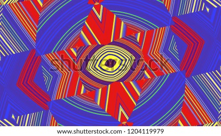Abstract multi-colored diagonal pattern of symmetrically arranged lines. Diagonal ornamental pattern of multi-colored symmetrical lines.