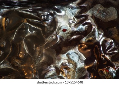 Abstract multicolored image with a hard and soft pattern