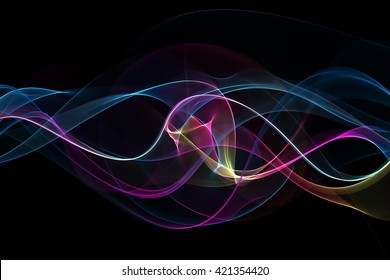 abstract multicolored waves