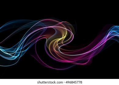abstract multicolored waves