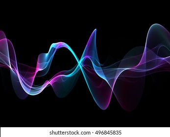 abstract multicolored waves