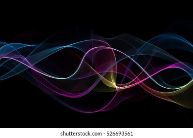 abstract multicolored waves