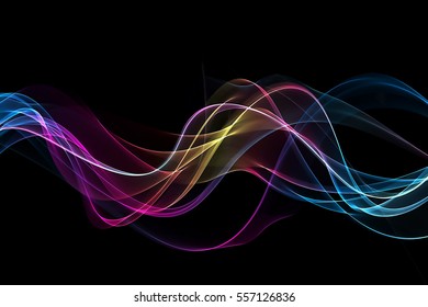 abstract multicolored waves