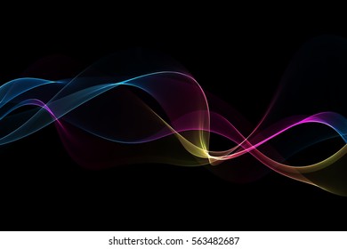 abstract multicolored waves