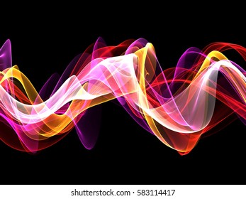 abstract multicolored waves
