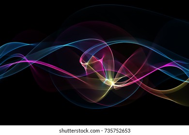 abstract multicolored waves