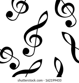Abstract music seamless pattern background illustration for your design