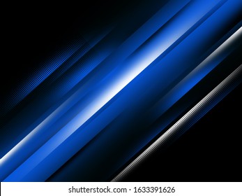 Abstract neon background, blue, dynamic background with thin lines