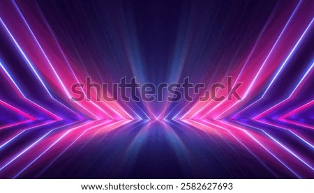 Abstract neon background, neon explosion, light movement, rays.