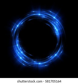 Rotating Blue Shiny Sparks Suitable Product Stock Vector (Royalty Free ...