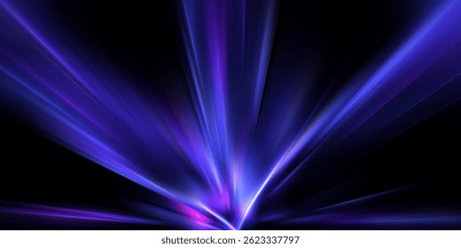 Abstract neon light rays background
