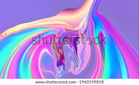 Abstract neon multicolored liquid background.