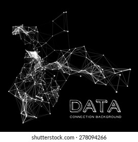 Abstract network connection background