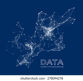 Abstract network connection background