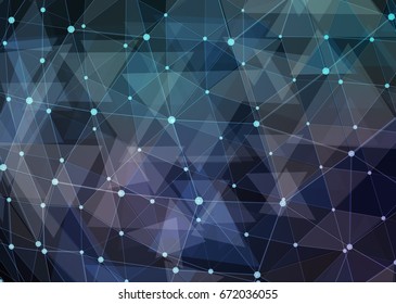 Abstract Network Data Connection Technology Digital Stock Illustration ...