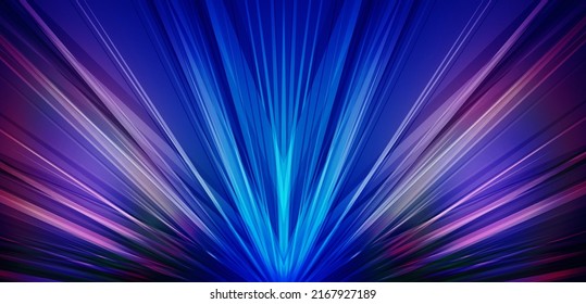 Abstract New Modern Trending Blue Pink Rays Line Award Background. Jubilee Night Decorative Invitation. New Trend Shining Marketing Visual. Metallic Shine Effect.  - Powered by Shutterstock