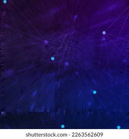 An abstract node network background image.