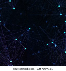 An abstract node network background image.