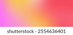 Abstract noisy gradient background in pink, yellow and blue colors. Color palette, colorful pattern with a soft noise effect. Holographic blurred grainy gradient banner texture