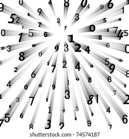 Abstract Numbers background