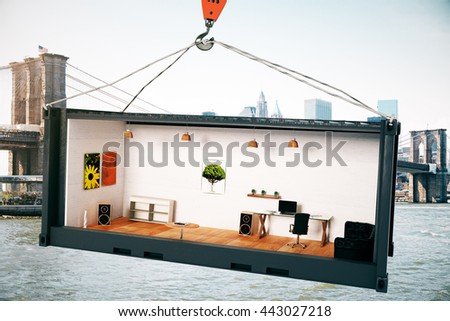 Similar – Image, Stock Photo container Workplace Trade