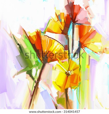 Poster: Abstract oil painting of