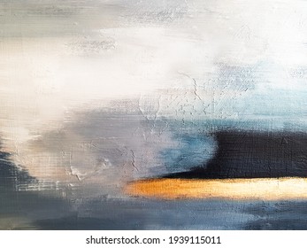 Abstract Oil Texture Background. Paint On Canvas. Contemporary Art