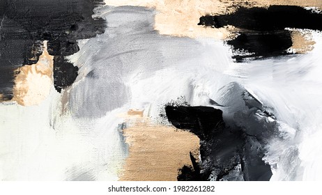 Abstract Oil Texture Background. Paint On Canvas. Contemporary Art